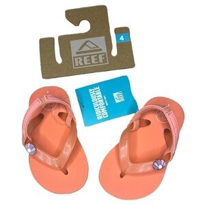 Reef Kids Little Charming Peach Sandals US Baby 4 NWT